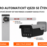 sada pro automatický vjezd se čtením spz